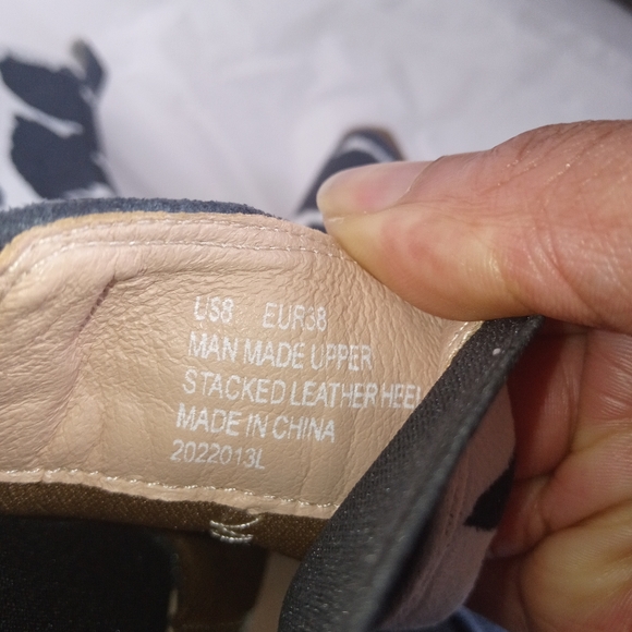 Cowhide western Kathaya style faux Suede shoe boot Size 8 - Picture 2 of 9